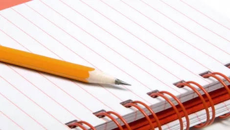 Pad and pencil