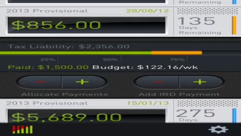 Tax tracker