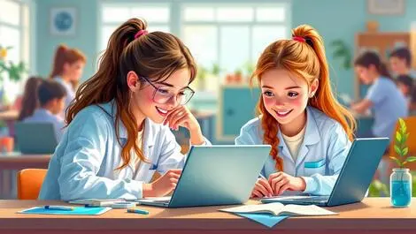 Australian school girls digital science experiments classroom engagement