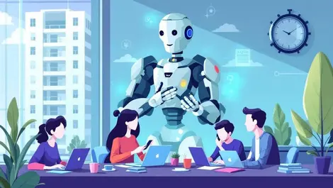 Australian family using smartphones laptops ai robot assisting prefer ai over government digital services