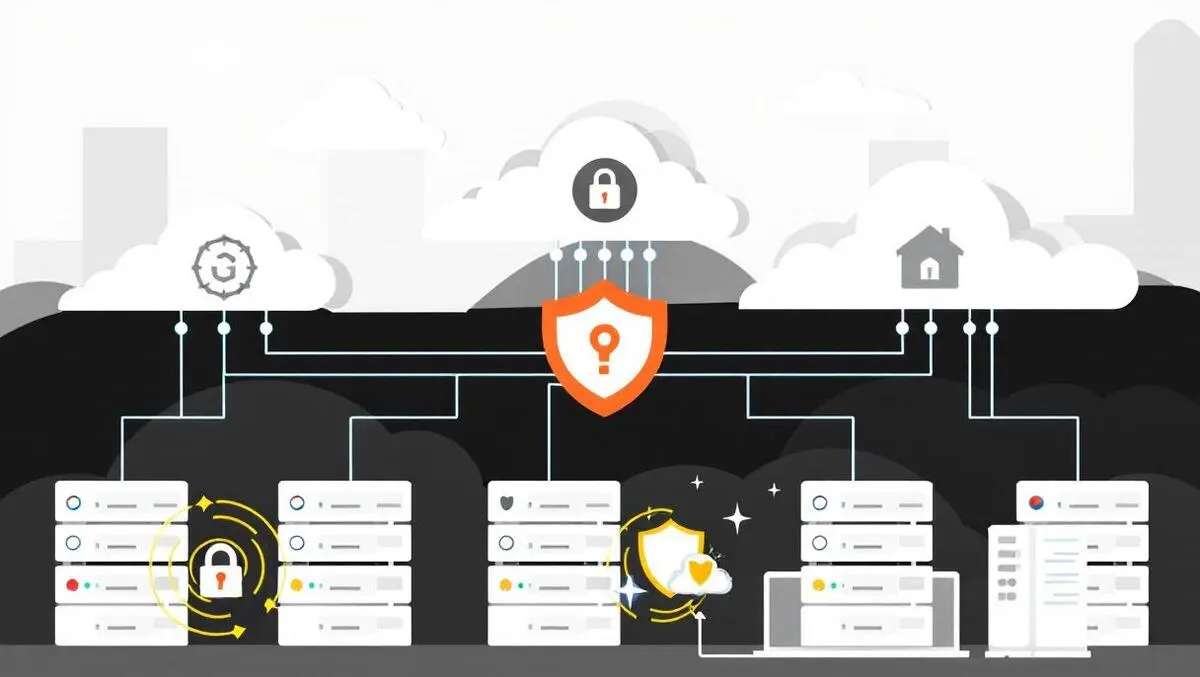 Secure data scanning hybrid cloud onpremises servers cloud locks shields