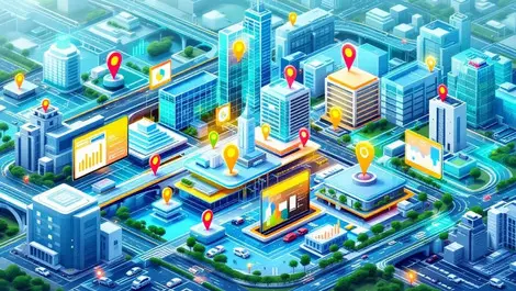 Isometric smart city digital twin geospatial ai urban planning