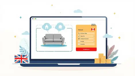 Online furniture sofa checkout uk canada installment payment illustration