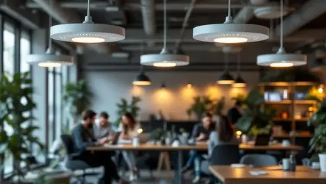 Modern australian coworking office with ceiling wifi7 access points