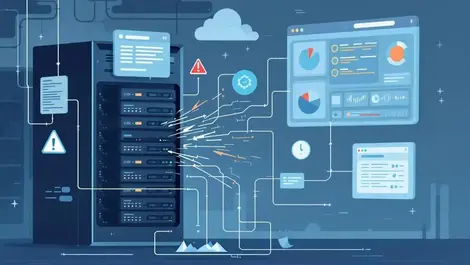 Devops outage stressed it ops server rack warning dashboard