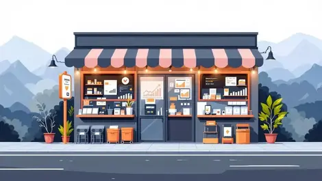 Secure merchant storefront new zealand card payments online icons digital illustration